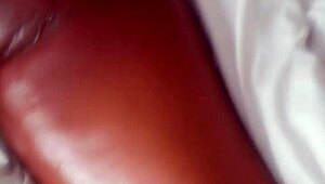 oiling up that big booty ebony wife during massage