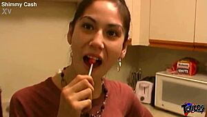 18yo native american girlfriends tag team bbc blowjob after orgy