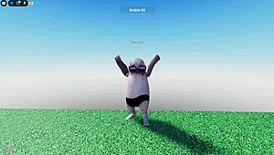 Young Hung Guy Pole Dances to Her Moaning Masturbation