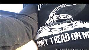 oh no bf busted me fingering chubby gf ass outdoors flashing tits