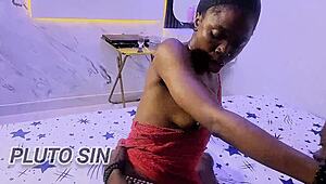 vera craves that deep sex in her red lingerie, riding all night long