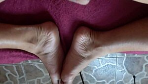 😈 titia catches me stroking cock outdoors pushes it down her throat balloon tits bounce!