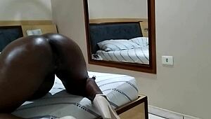 i'm pounding this hot african slut in anal at the party, feeling her tight asshole grip me while she moans for more in part 2