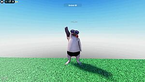 Young Hung Guy Pole Dances to Her Moaning Masturbation