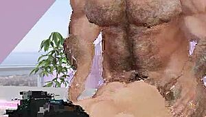 alpha bull chris chester trains white pussy stretching for huge cock