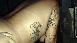 No swing but she hooks up with fan from social at gloryhole cuck style