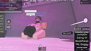 Fucking Roblox Girl Takes Brutal Cumshot Assault