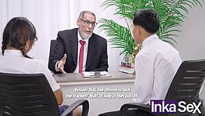 curvy colombian teacher gives athletic latinos anal sex therapy massage