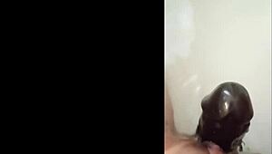 my smooth shaved latina milf pussy stuffed deep with big dildo