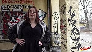 สเก๊าต์เยอรมันลากเอ็มม่าฟ็อกซ์นมยานโหนกเยอะมาเย็ดดุที่เบอร์ลิน!