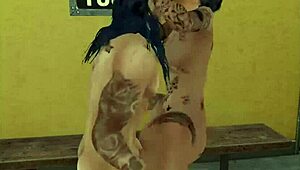 we hooked up with mature doggers for a steamy shower night