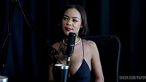 alice vasconcelos teases raphaela savanah in sheer red lingerie chat