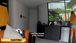 Webcam latina teen model debuts sucking fucking hardcore at casting interview