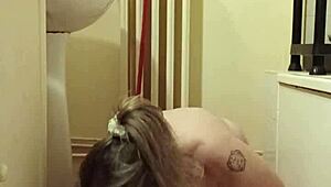 Pet Slave Eats from Bowl While Teased Mercilessly