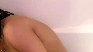 i love shaving my ebony milf pussy smooth then soaking in the bath