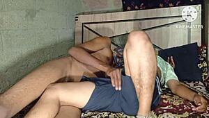 desi girlfriend sneaks quick sex in bedroom with me