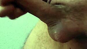 She plays with my cock drool films whole jerk off cum bath