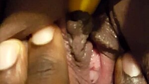 Juicy BBW Latina Cums Hard Watching Chocolate Girl Masturbate