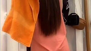 this 23-year-old spanish girl accidentally flashes her skirt in public voyeur clip