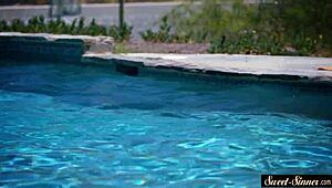 Stunning stepdaughter rides cock cowgirl in classy erotic poses.