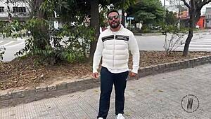 trailer shows pink pussy soaking in white tub, ready for rough anal creampie action