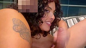 damn this chubby girl's blowjob feels so good on my fat cock