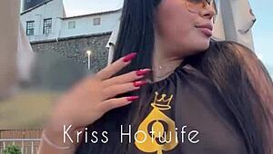 you asked for it brazilian wife flashes big pussy lips poolside in tight leggings cameltoe