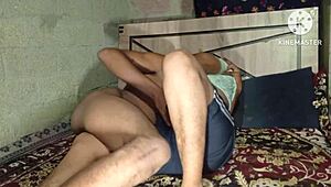 desi girlfriend sneaks quick sex in bedroom with me