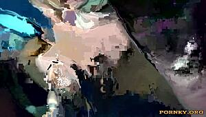 cherishing her perfect curves on webcam close-up