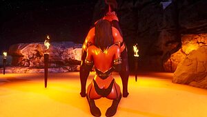 futa succubus pounds young witch pussy doggystyle in 3d ritual cumshot!!