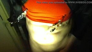 yo, this dedicated anal piss slut serves its mistress perfectly