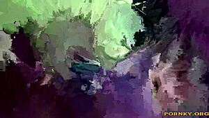 cherishing her perfect curves on webcam close-up