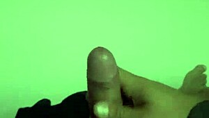 mejicanito jerks HUGE cock moaning loud to massive CUM orgasm!!