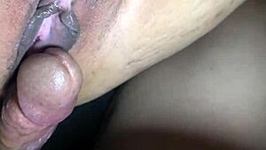 dripping messy cream floods tight pussy!!