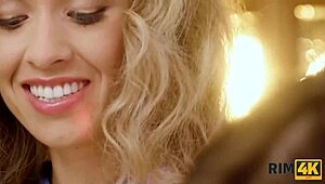 Stranger rims busty Euro ass deep?