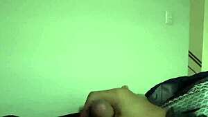 mejicanito jerks HUGE cock moaning loud to massive CUM orgasm!!