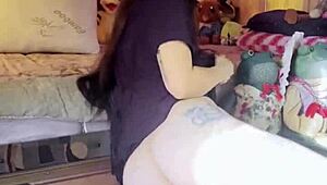 Watch Her Rip Clothes for Petite Tease Play!