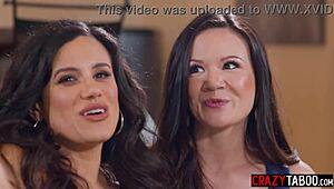 milf penny barber dives into lesbian threesome licking alison rey and kimmy kimm's wet pussies and big tits