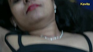 😍 desi kavita's close up creampie fuck with pussy lick and bj!