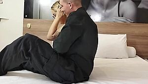 wanna see this curvy milf get deepthroated and creampied in hotel room?