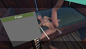 lets play as myia the desperate alien vr fingering her hairless pussy
