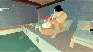 Pool encounter turns into wild subscriber sex with big cock riding