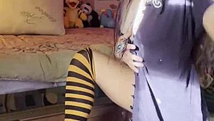 Watch Her Rip Clothes for Petite Tease Play!