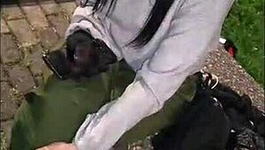 Wow, i meet bold beauty at night and fill her with milk!