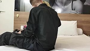 wanna see this curvy milf get deepthroated and creampied in hotel room?