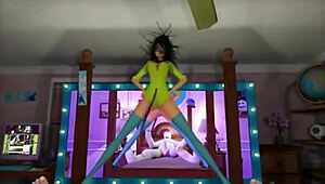 slutty teen girl explores her love for cock in intimate play