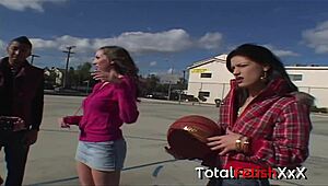 Jessica Right, Kelly Divine And Trinity Post Stumble Into Hood Group Sex Party