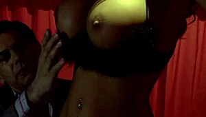 she strips teasingly then rides hard in vip room shadows