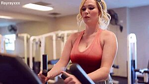 So I met her during a sweaty gym workout.