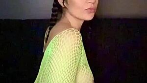 Nadia Diamo's Petite Latina Ass Twerking In Sexy Fishnet Bodysuit Slow Motion Compilation